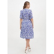 Синя кежуал сукня кльош Juliet deluxe з абстрактним візерунком 35016-01